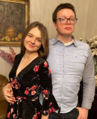 Svetlana Semak son Ilya with his girlfriend.